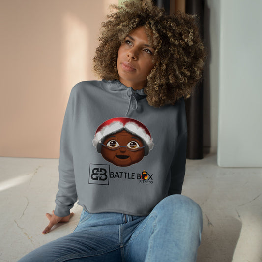 Battle Box Holiday Mama Clause Crop Hoodie