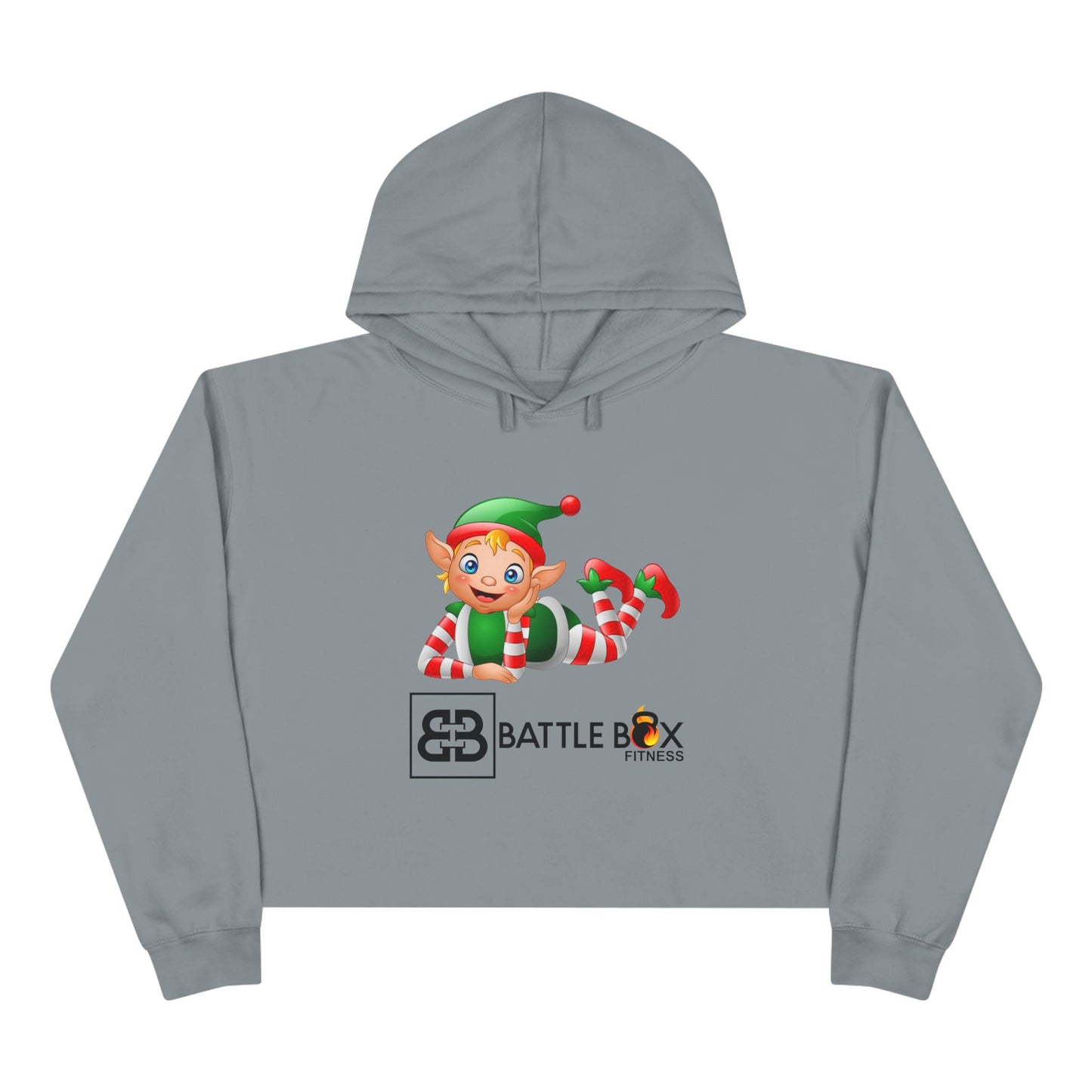 Battle Box Holiday Elf Crop Hoodie