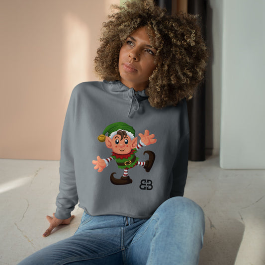 Battle Box Holiday Elf Crop Hoodie