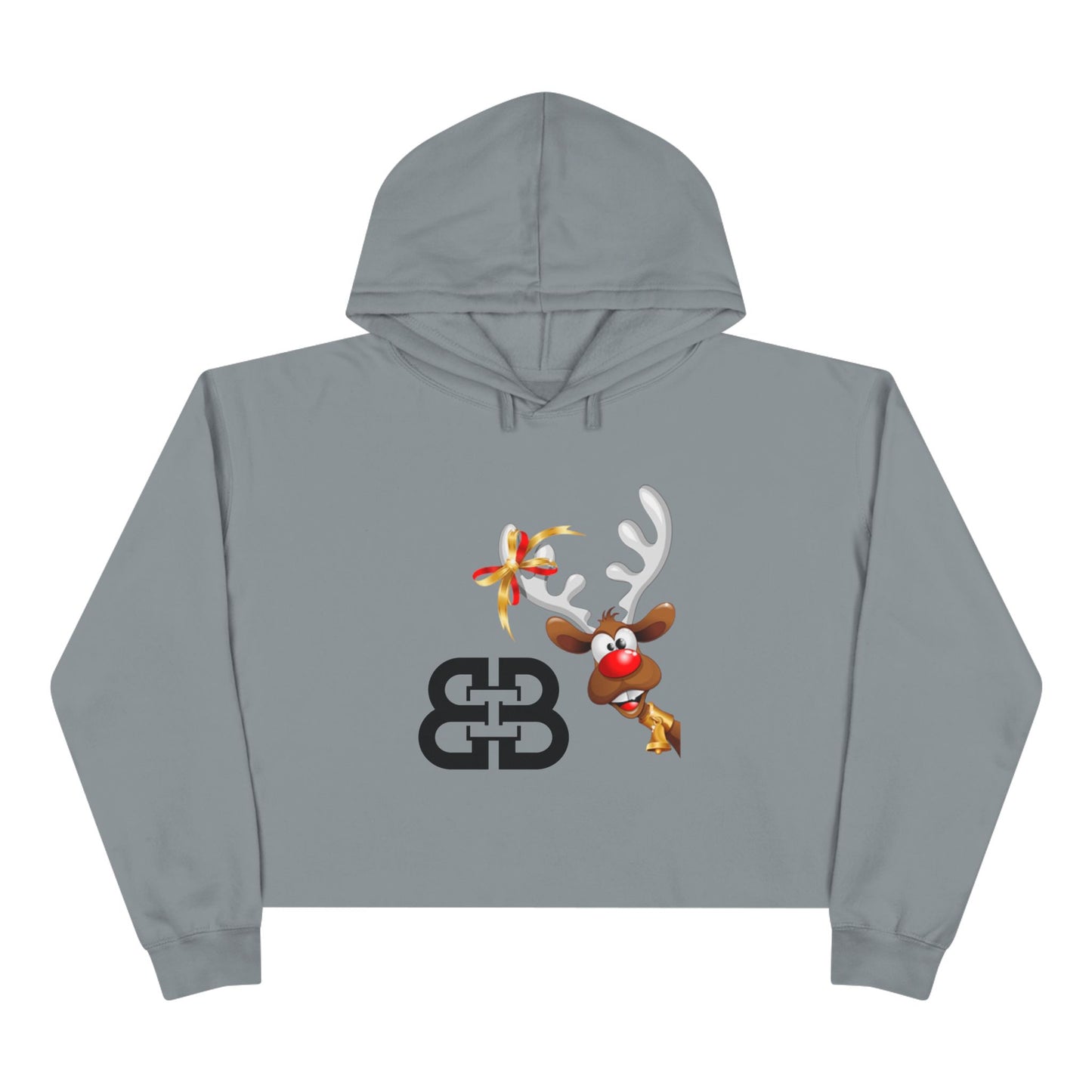 Battle Box Holiday Deer Crop Hoodie