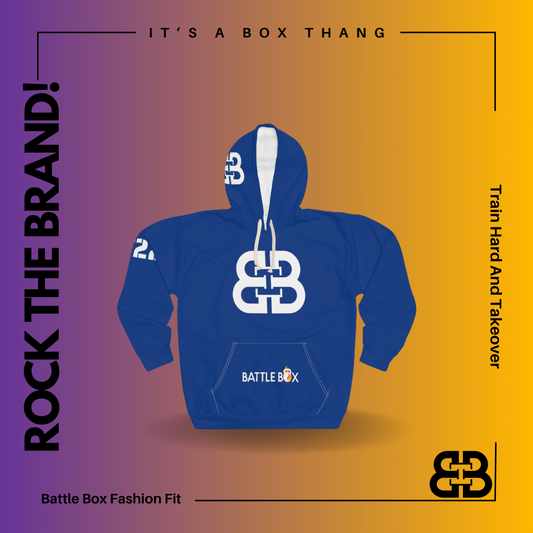 Battle Box Blue Unisex Pullover Hoodie