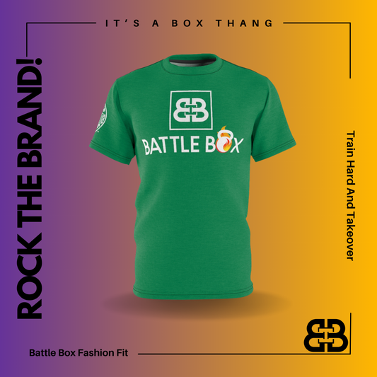 Battle Box Unisex Triple Print Green T-Shirt