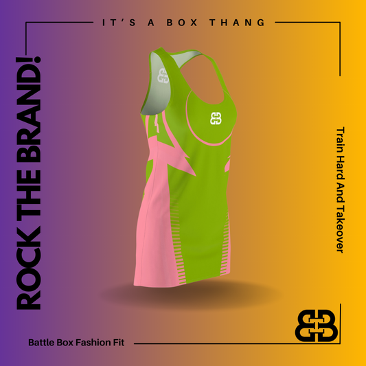 Battle Box Pink Tunic Racerback Top-TT