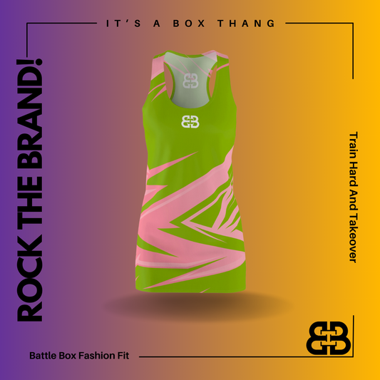 Battle Box Pink Tunic Racerback Top-TT