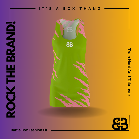 Battle Box Pink Tunic Racerback Top-TT