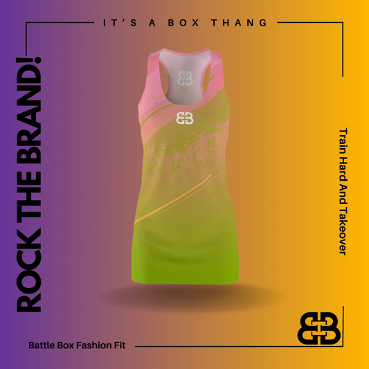 Battle Box Pink Tunic Racerback Top-TT