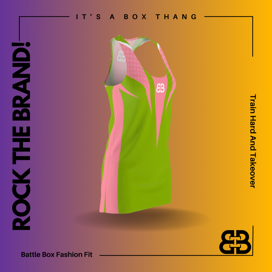 Battle Box Pink Tunic Racerback Top-TT