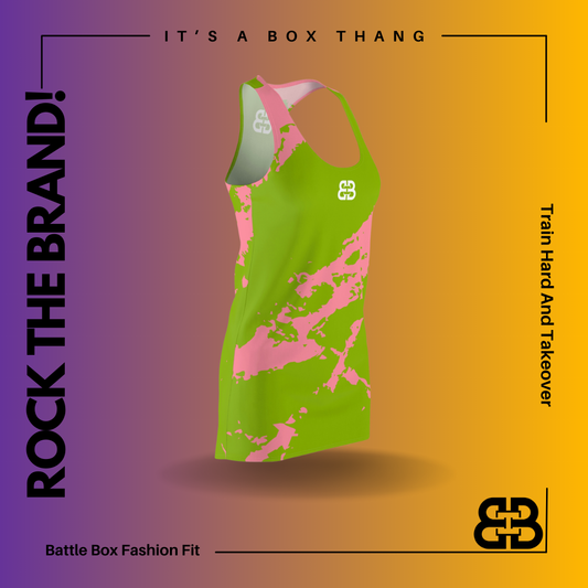 Battle Box Pink Tunic Racerback Top-TT