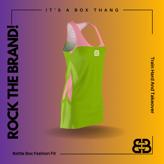 Battle Box Pink Tunic Racerback Top-TT