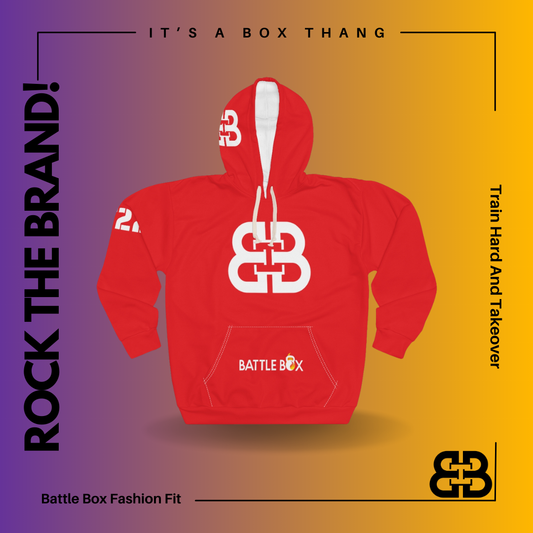 Battle Box Red Unisex Pullover Hoodie