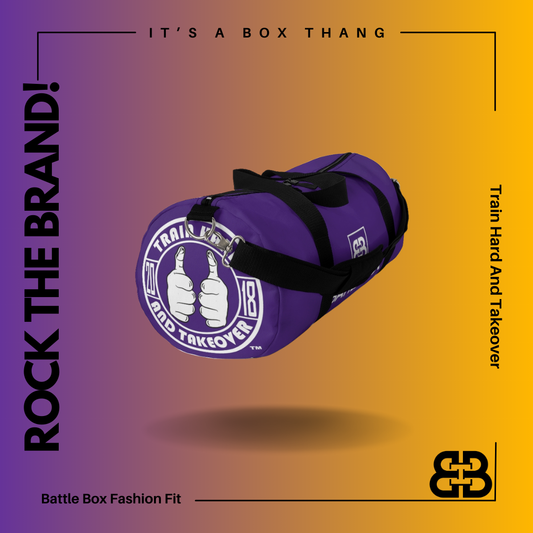 Battle Box Purple Gym Duffel Bag -1A