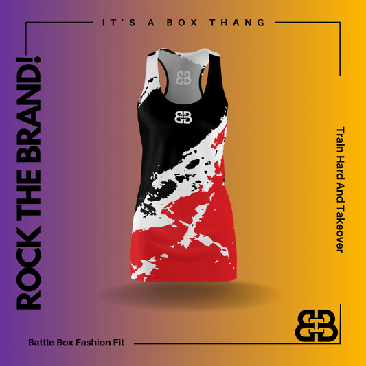 Battle Box Splash Tunic Racerback Top-CB