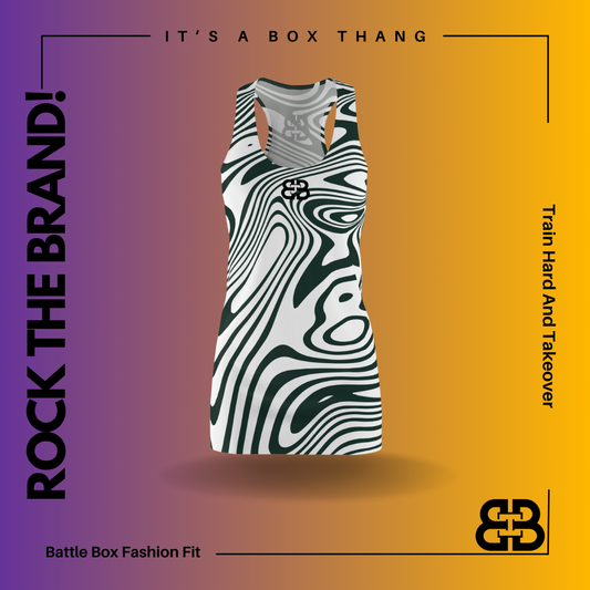 Battle Box Swirl Tunic Racerback Top-SR