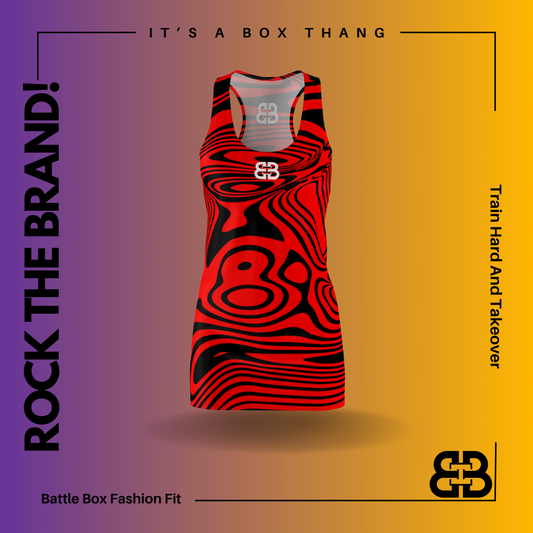 Battle Box Swirl Tunic Racerback Top-TT