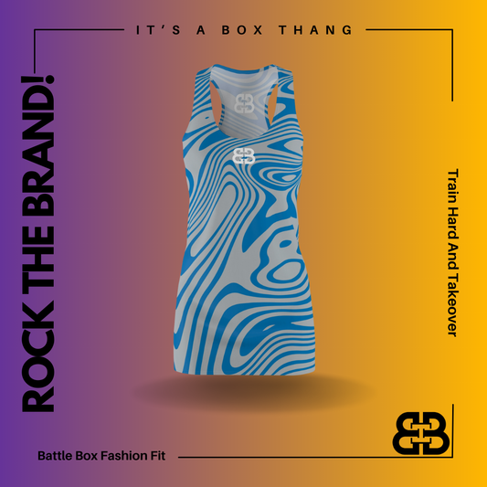 Battle Box Swirl Tunic Racerback Top-TT