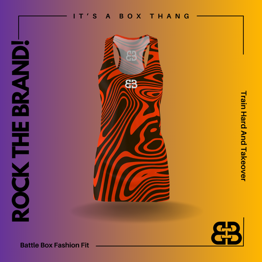 Battle Box Swirl Tunic Racerback Top-TT