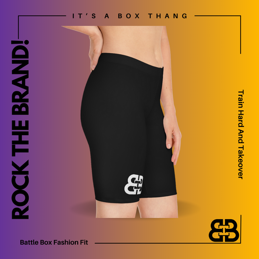 Battle Box Women's Black Bike Shorts