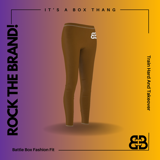 Battle Box Women's Brown Casual Leggings