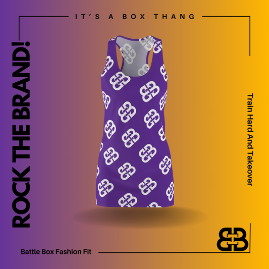 Battle Box Yellow White BB Tunic Racerback Top-CB