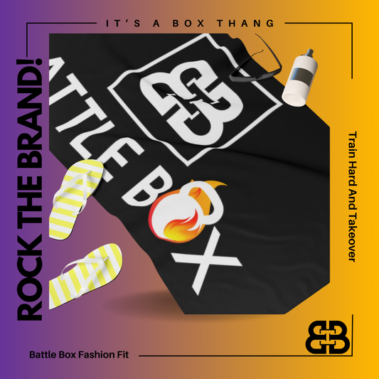 Battle Box Gym Towel - Black