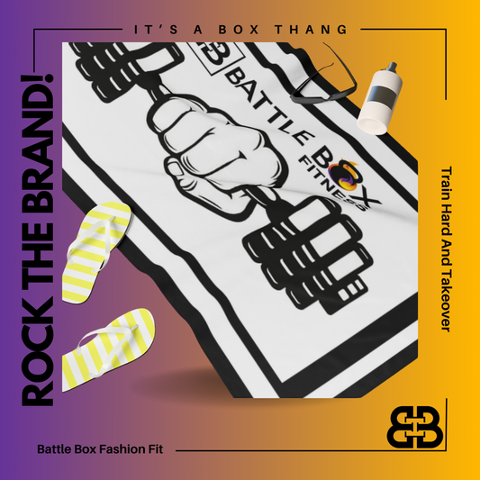 Battle Box Gym Towel - Dumbell