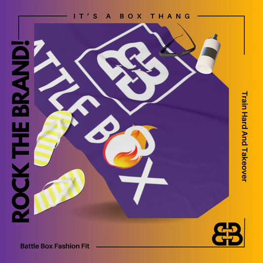 Battle Box Gym Towel - Purple