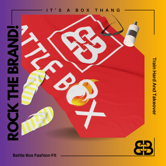 Battle Box Gym Towel - Red