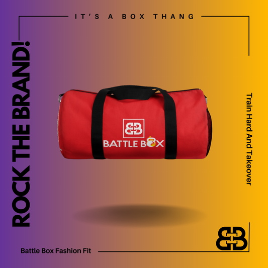 Battle Box Red Gym Duffel Bag -1A