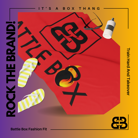 Battle Box Red Gym Towel