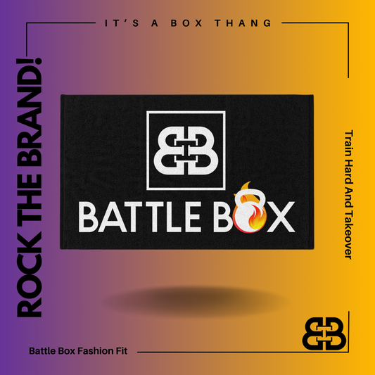 Battle Box Red Rally Towel-Black