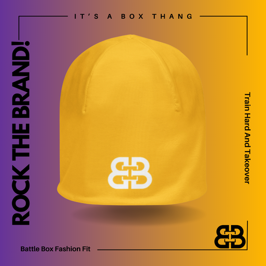 Battle Box Yellow Unisex Beanie
