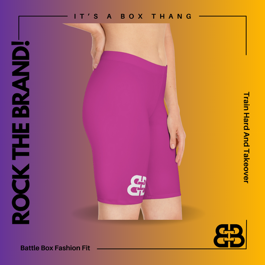 Battle Box Women's Pink Bike Shorts