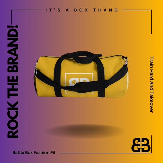Battle Box Yellow Gym Duffel Bag -1A