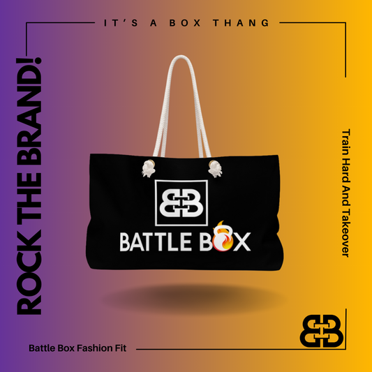 Black Yoga Gym Weekender Bag -1A