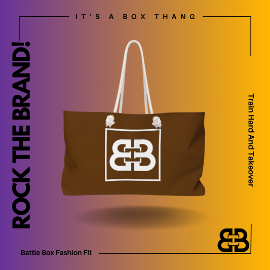 Brown Yoga Weekender Gym Bag -1A