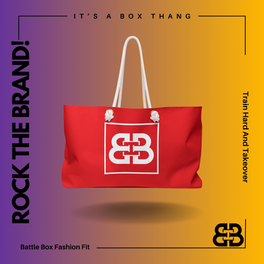 Red Yoga Weekender Gym Bag -1A