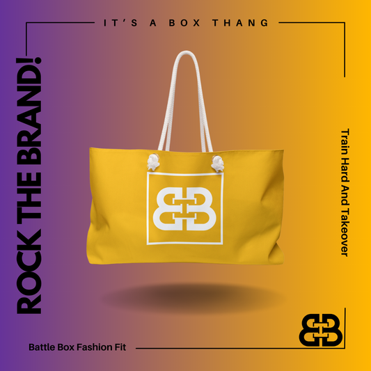 Yellow Yoga Weekender Gym Bag -1A