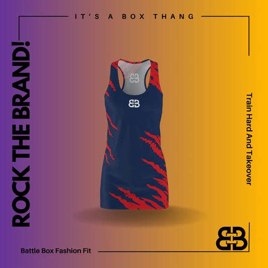 Battle Box Bolt Tunic Racerback Top-CB