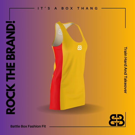 Battle Box 2-Tone Tunic Racerback Top-TT