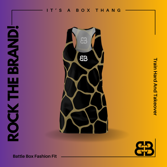 Battle Box Black Gold Cobble Tunic Racerback Top-CB