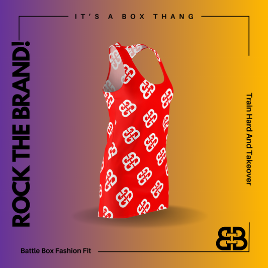 Battle Box Black Red BB Tunic Racerback Top-CB