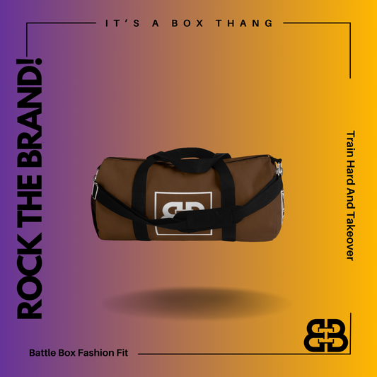 Battle Box Brown Gym Duffel Bag -1A