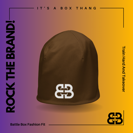 Battle Box Brown Unisex Beanie
