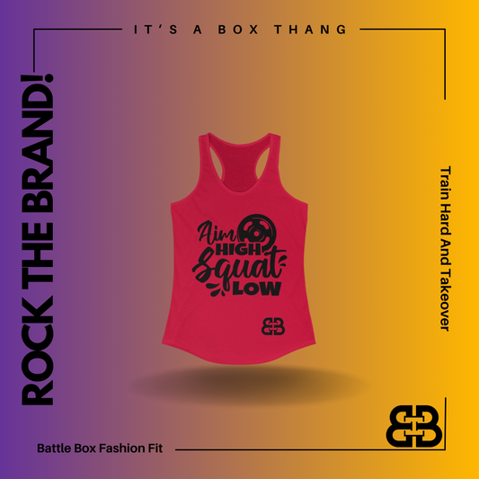 Women's Aim High Battle Box Racerback Tank -2A