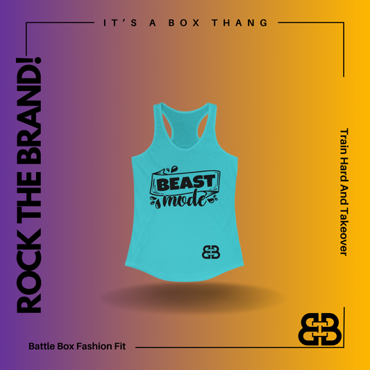 Women's Beast Mode Battle Box Racerback Tank -2A
