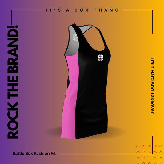 Battle Box 2-Tone Tunic Racerback Top-CB