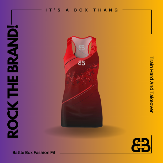 Battle Box Cherry Tunic Racerback Top-CB