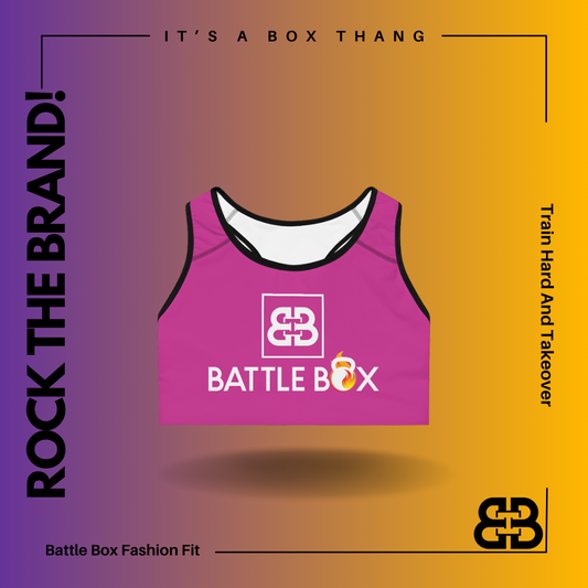 Battle Box Pink Sports Bra