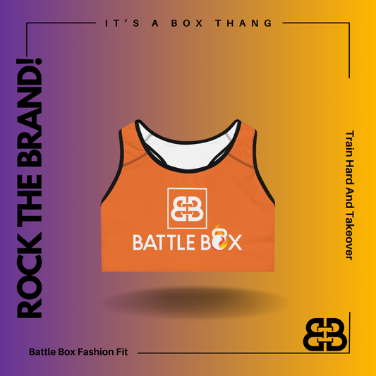 Battle Box Orange Sports Bra
