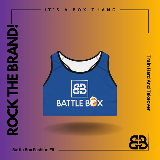 Battle Box Navy Sports Bra